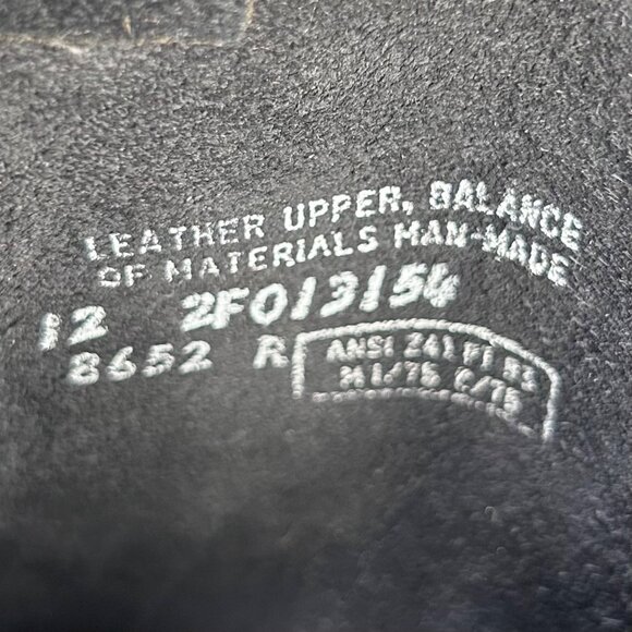 VTG Harley Davidson Eagle Engineer Motorcycle Boots Leather Black 12 Men Moto Gr - Picture 11 of 11